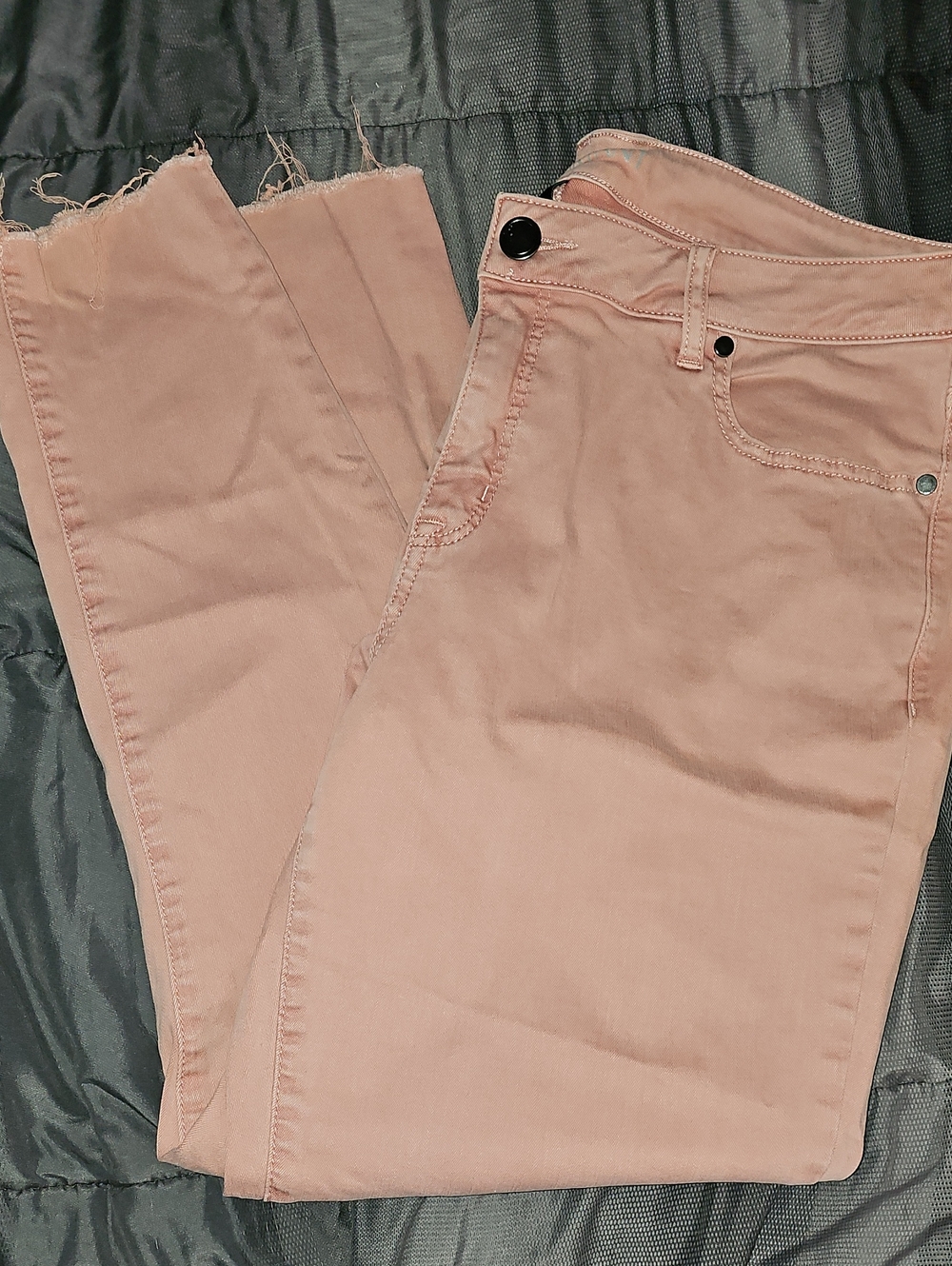 Lane Bryant Blush Cropped Skinny Jeans